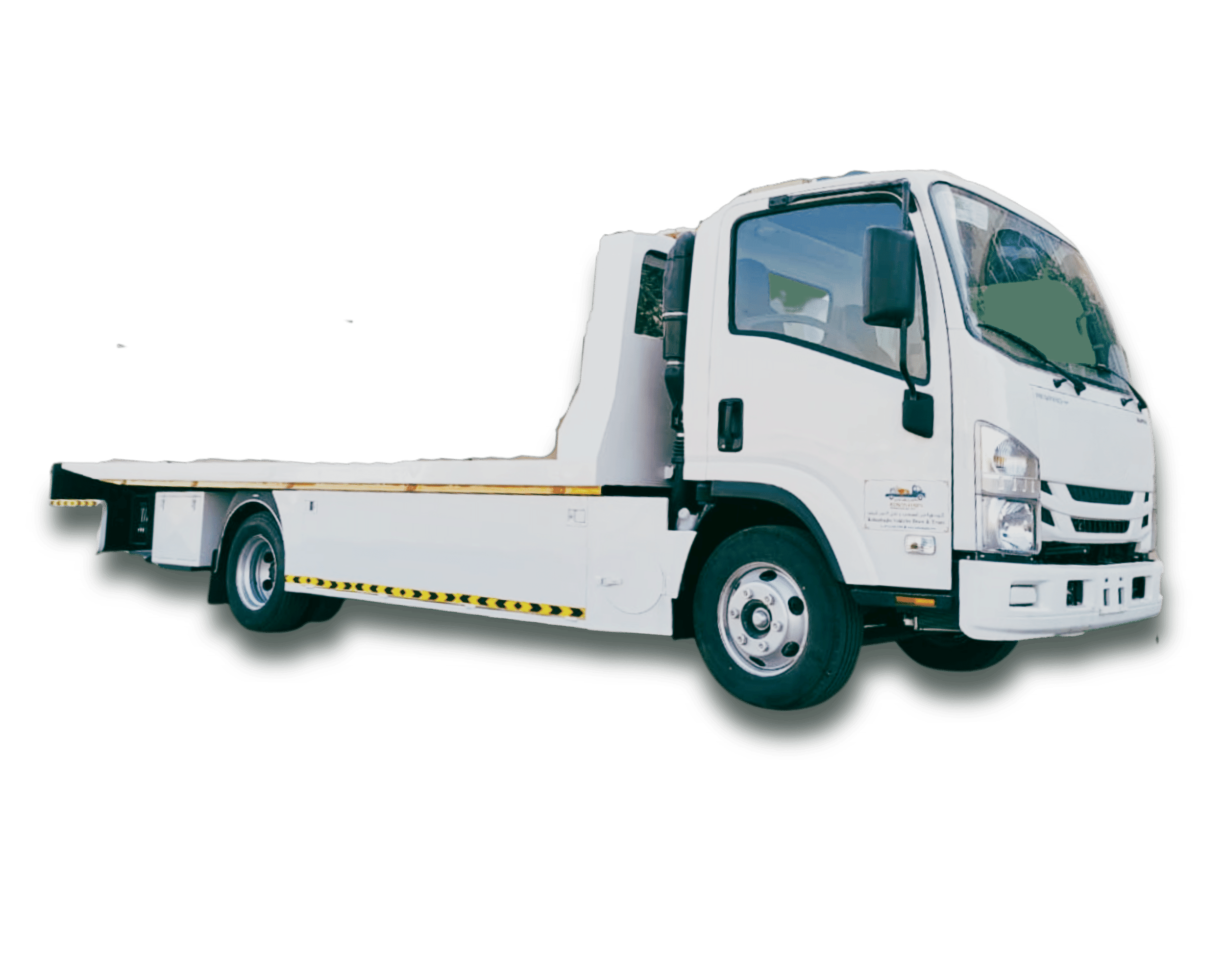 White gold General Transport 3-ton recovery vehicle for safe and efficient towing.